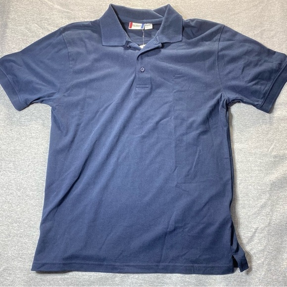 Clique Other - Clique Polo Shirt Men’s M Navy Blue Short Sleeve Golf Scotchguard Protection NWT